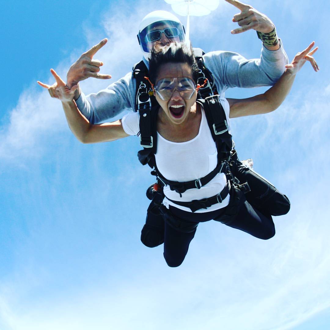 Tandem freefall over New York area